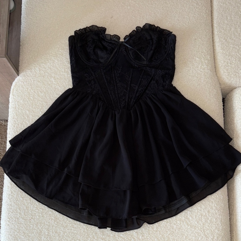 Windsor Black Strapless Dress